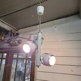 Vintage eyeball pendant chandelier with 3 lacquered reflectors