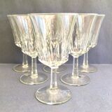 Set of 6 vintage wine glasses
