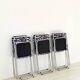 6 chaises pliante vintage 1970  zèbre