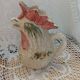 Jug / antique hand-painted rooster