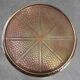 Art Deco Side Table by Daalderop in Red and Yellow Copper, The Netherlands