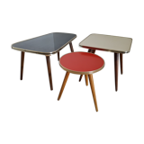 Lot 3 side tables formica