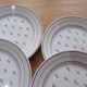 6 vintage dessert plates, Louviers pattern by Luneville, 191133