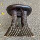 Tabouret africain Bamileke Cameroun sculpté en bois massif