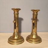 Two pusher candlesticks