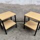 Pair bedside table bedside end of old vintage sofa 1950 legrand design