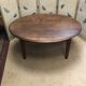 Oval coffee table in vintage oak year 40/50