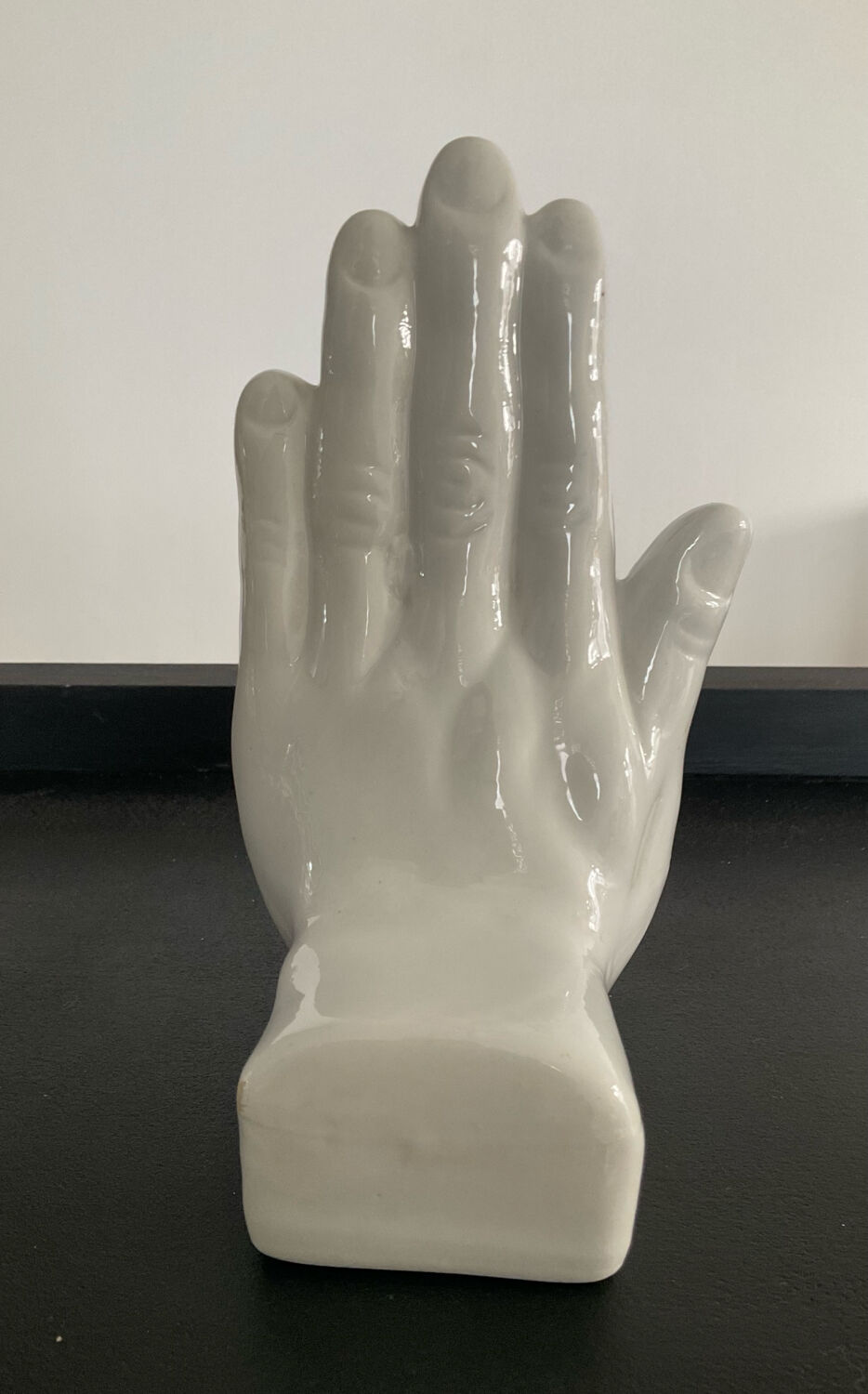 Vintage Ceramic Hands Bookends