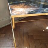 Gold and bronze powder table signed Lasco