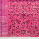 5x8 Pink Vintage Patchwork Rug 242x164Cm