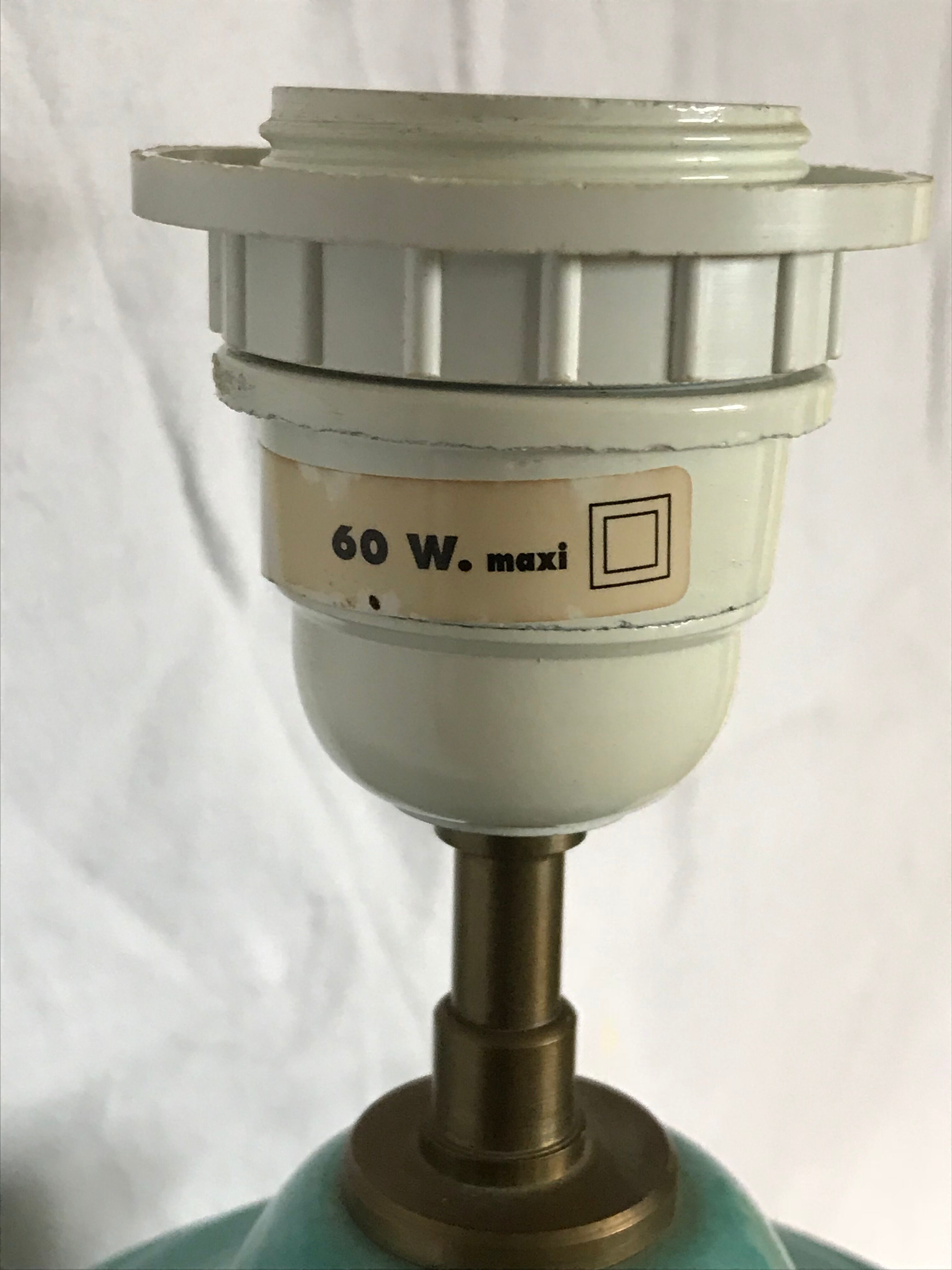 Pied de lampe céramique verte - Primo