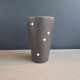 Matte brown handmade ceramic cup