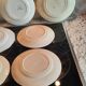 Assiettes plates en faience anciennes