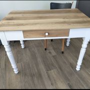 Solid wood farmhouse table