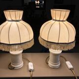 Pair of empire bedside lamps