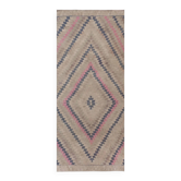 Vintage Turkish kilim, handwoven, 150x350 cm.