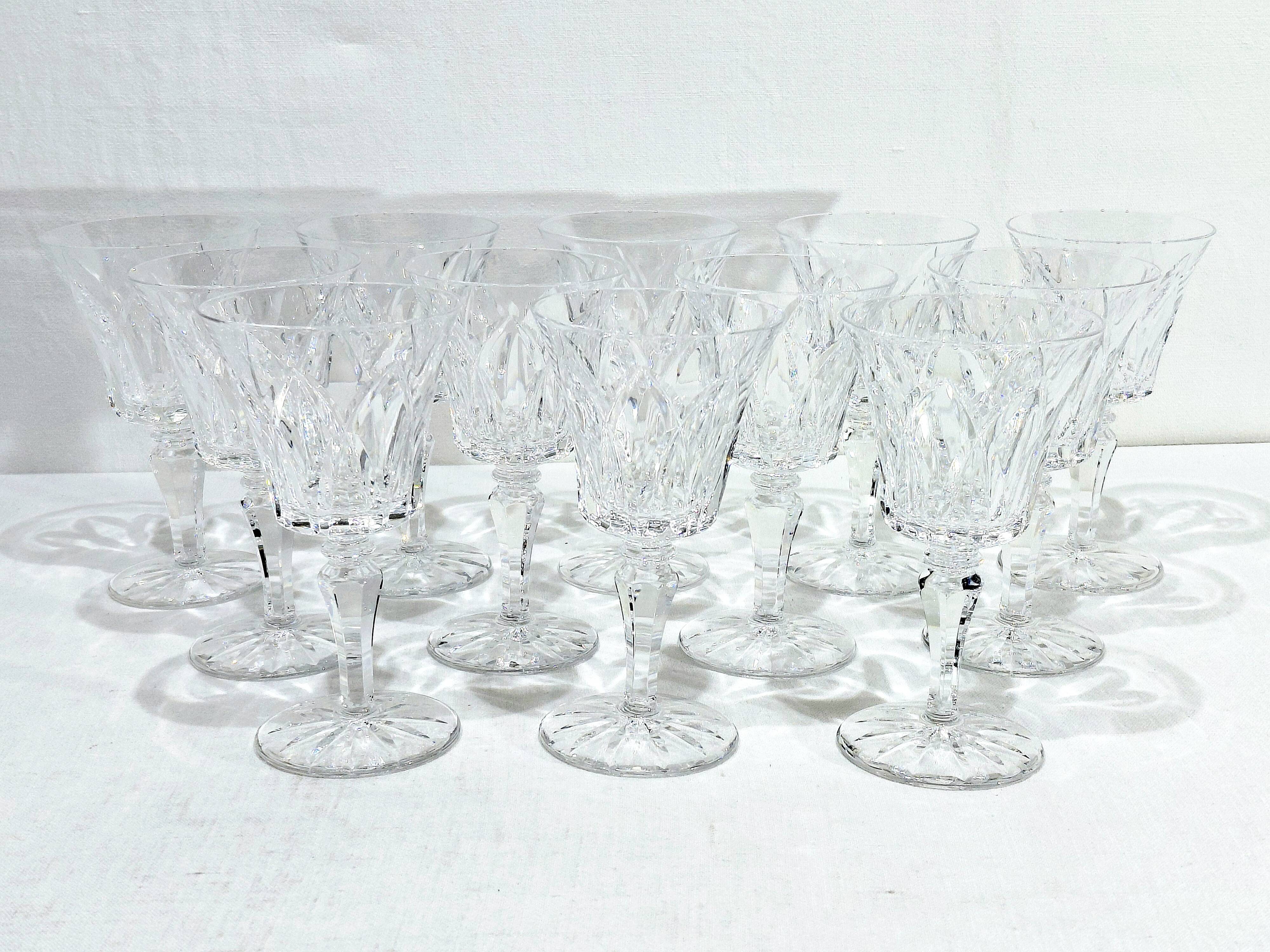 12 white wine glasses St Louis model Camargue