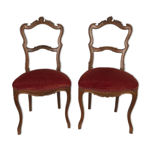 Paire de chaises de chambre