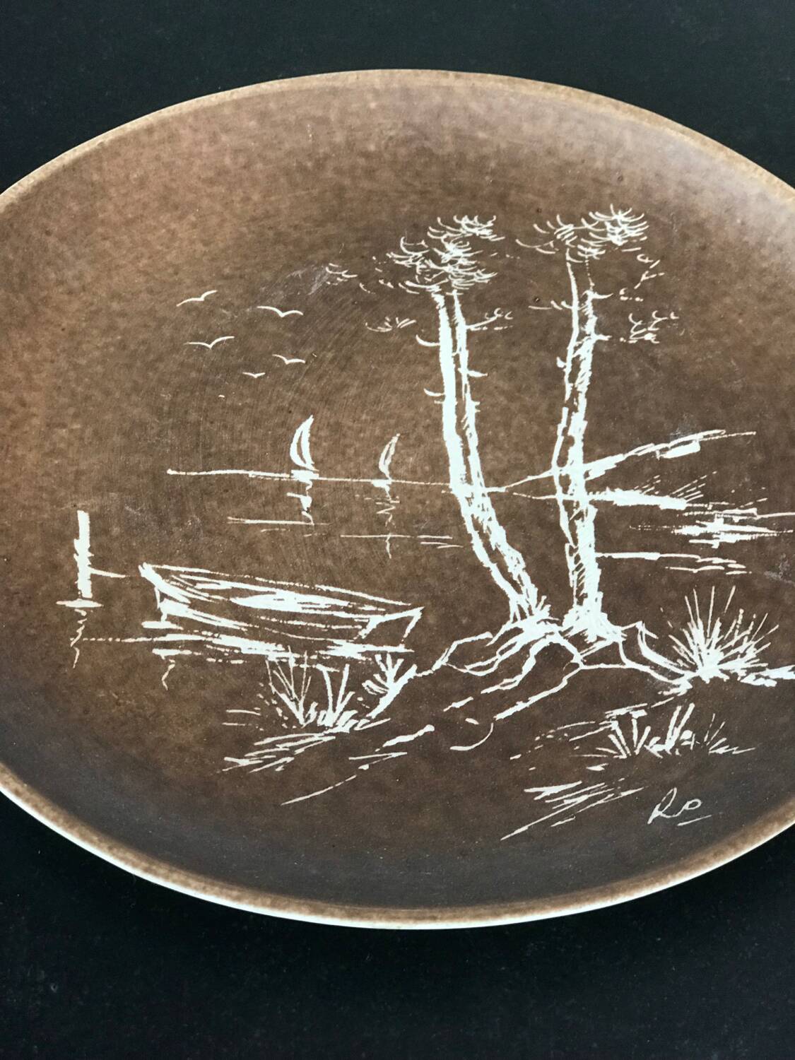 Plate signed Cazalas