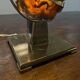 Agate and brass lamp