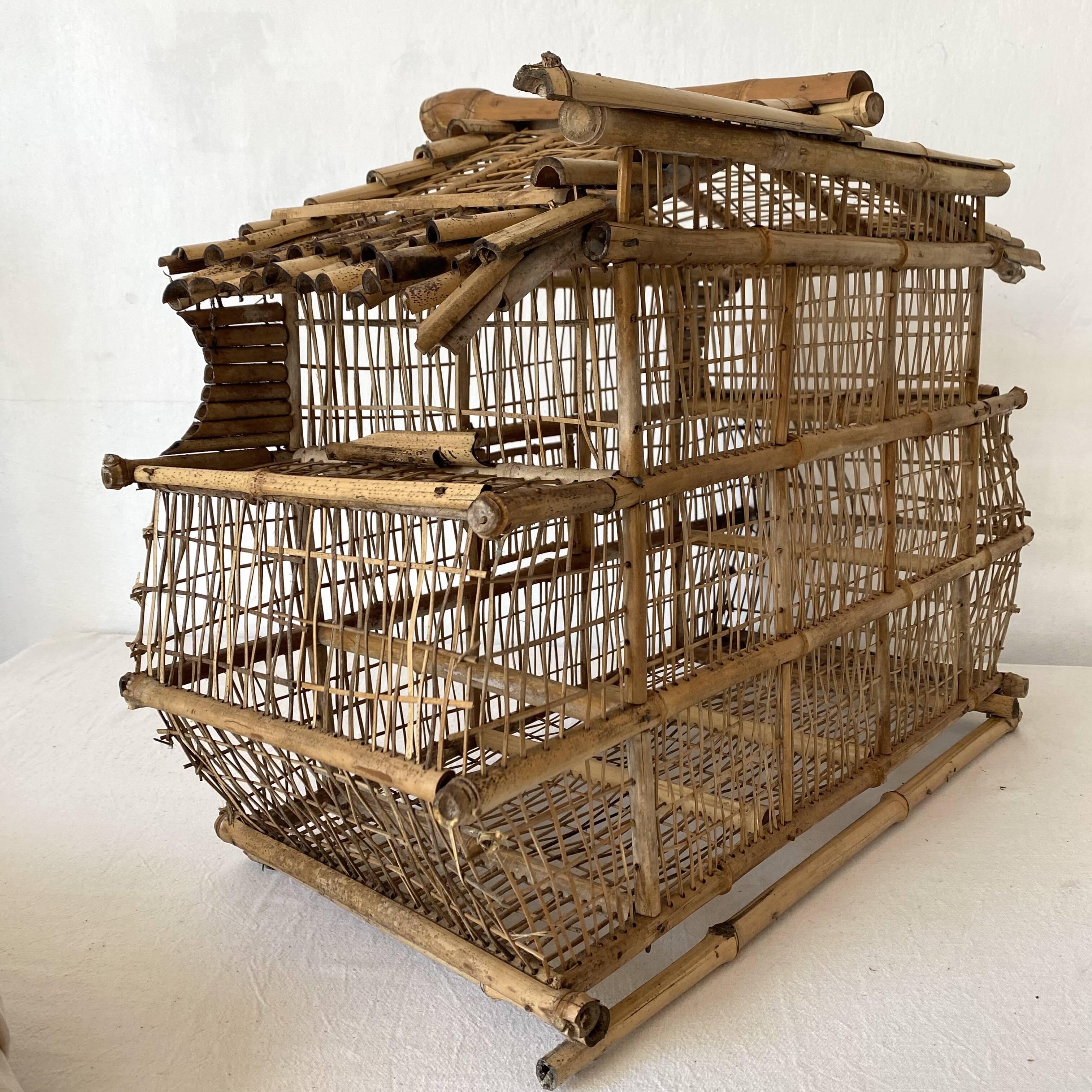 Bamboo bird cage for decoration