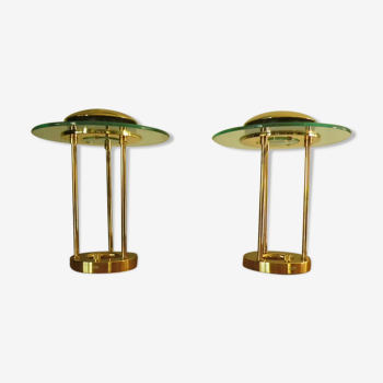 Pair of Saturn lamps 80s
