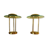 Pair of Saturn lamps 80s