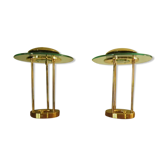 Pair of Saturn lamps 80s