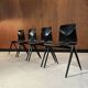 4 chaises Pagholz Thur op seat 1970