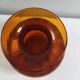 Vase en verre bullé orange