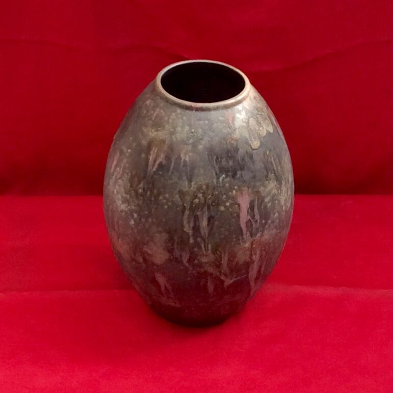 Vintage ceramic vase stamped numbered dimension: height -32cm- diameter -23.5cm-