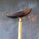 80s gold-plated brass halogen floor lamp