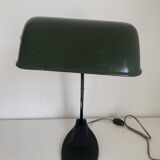 Vintage 1930 Viktoria enamelled cast iron Bauhaus lamp - 40 cm
