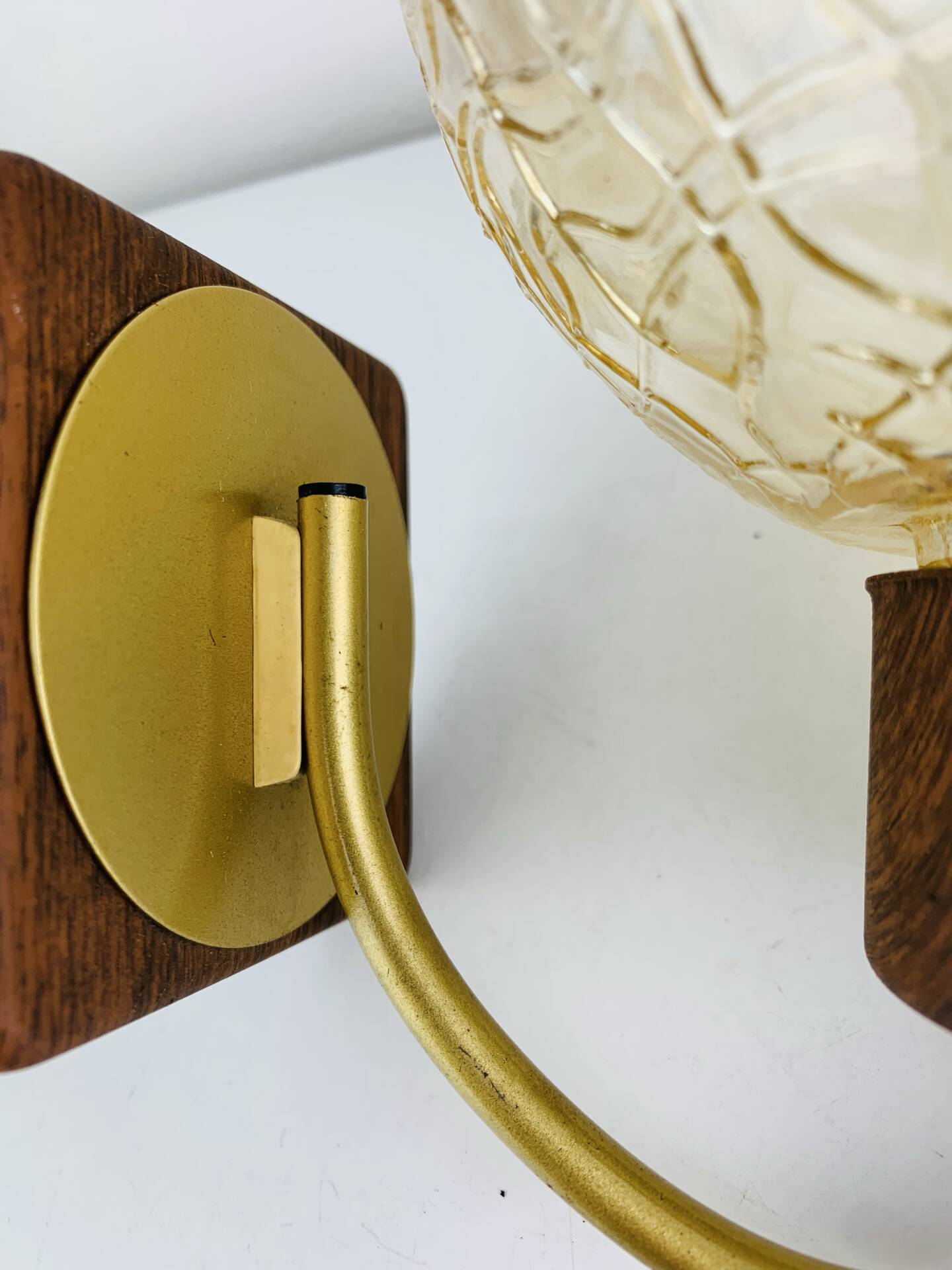 Globe glass wall light from the 1960s in Scandinavian style.