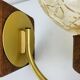 Globe glass wall light from the 1960s in Scandinavian style.