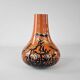 Lacquered vase with Japanese floral motifs, circa 1970