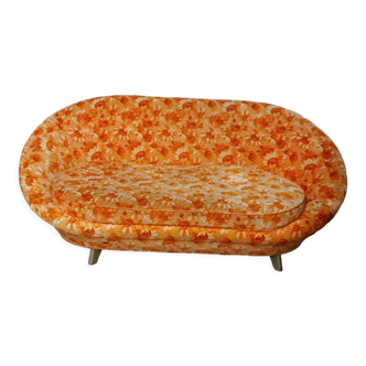 Canapé ovale Bretz vintage