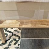 Vintage pine towel rack shelf ladder