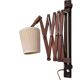 Scandinavian wooden scissor wall light fixture lamp 1960s