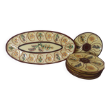 Oyster platter and 6 plates