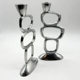 Pair of candlesticks "Circle" – Matthew Hilton, 1980s