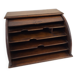 Wooden roller mail sorter binder