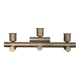 vintage candle holder, signed bronze candle holder, modernist, brutalist