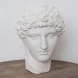 Greek head in waxed white plaster