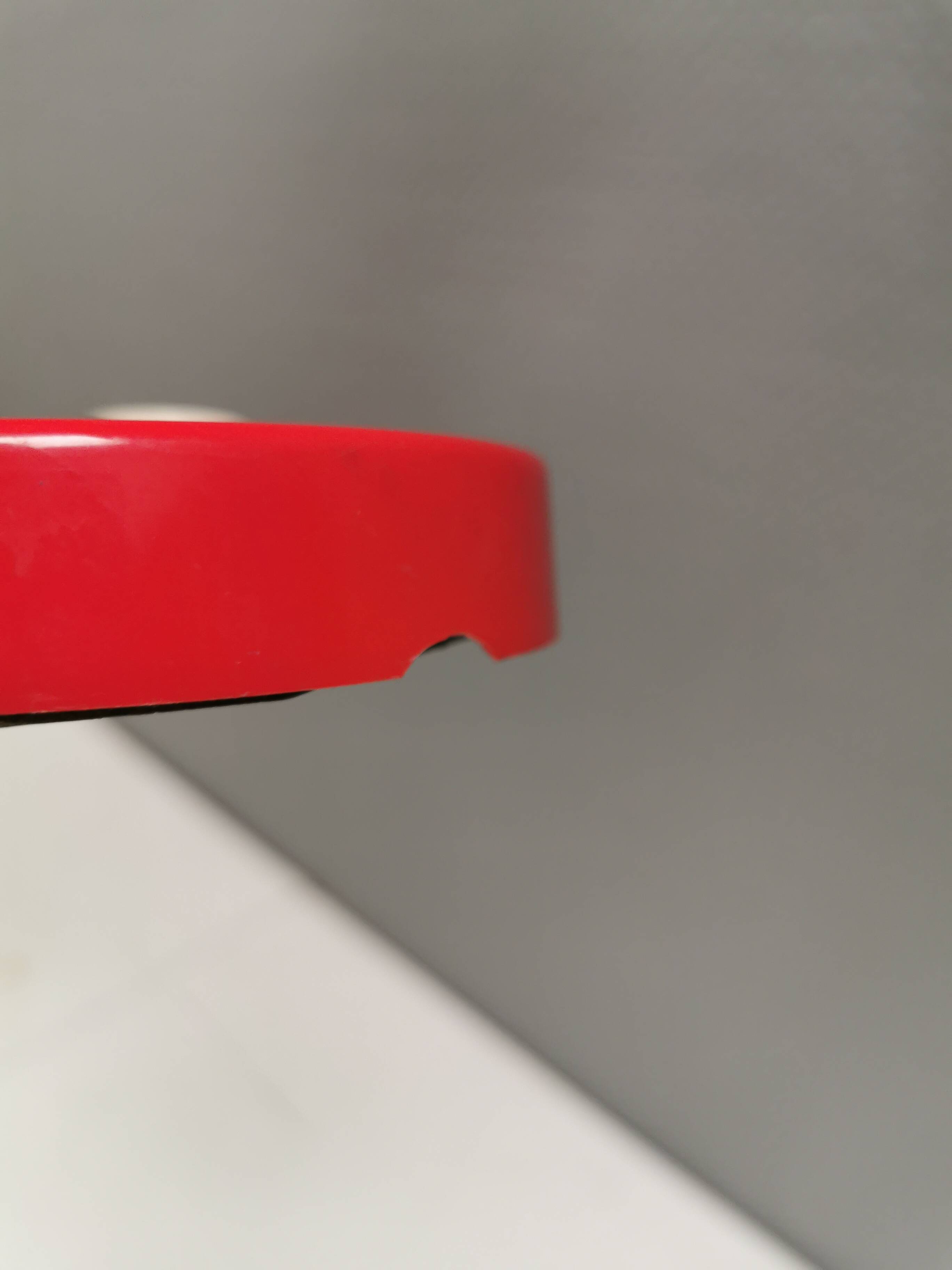 Swedish Elidus table lamp in red with adjustable brass swan neck 1970-80s