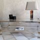 Table basse Pierre Vandel modèle Altu, Altuglas et verre