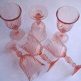 6 Luminarc Rosaline red wine glasses