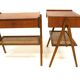 Set de 2 tables de chevets scandinave en teck, Suède, 1960