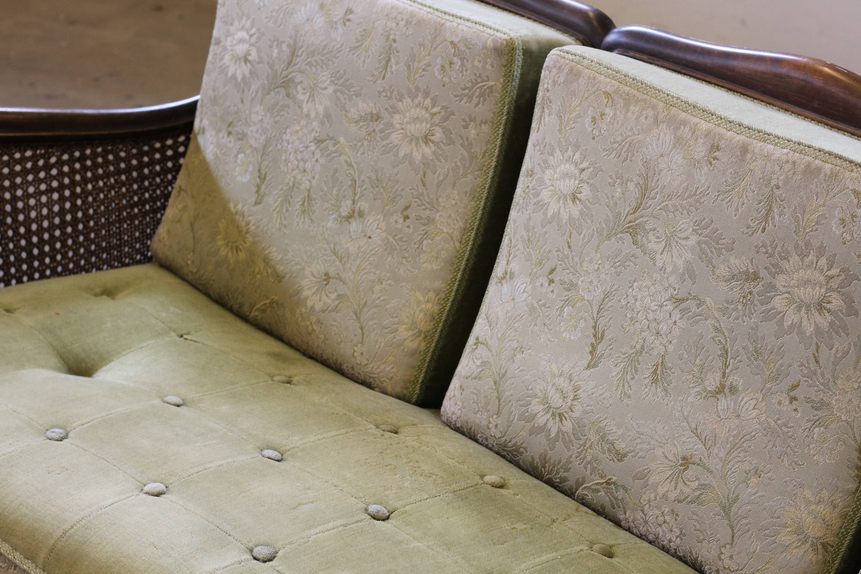 Bergere Sofa from 1900s, French Inspired, Danish Craftmanship