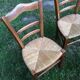 Chaises paillées